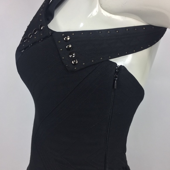 Jasmine Di Milo Silk Strappy Little Black Dress - Picture 5 of 15